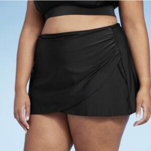 (6 Pack) XL Kona Sol Swim Skirts Black Full Coverage NWT